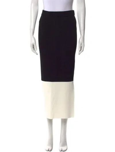 Pre-owned Partow Colorblock Pattern Midi Length Skirt W/ Tags