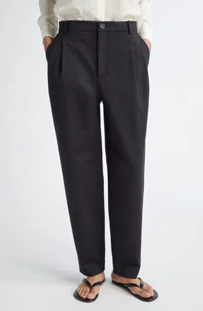 Partow Connor Tapered Straight Leg Pants In Black
