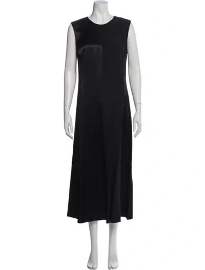 Pre-owned Partow Crew Neck Long Dress W/ Tags In Gray