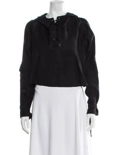 Pre-owned Partow Denim Jacket In Black