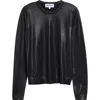 Partow Eldridge Metallic Sweater In Black