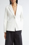 Partow Flynn Single Breasted Blazer In White