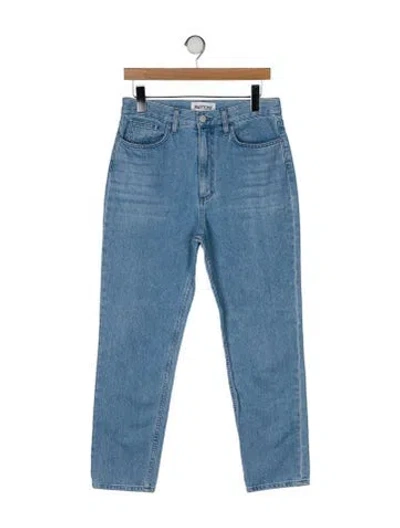 Pre-owned Partow High-rise Straight Leg Jeans In Blue