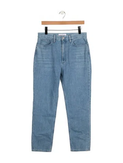 Pre-owned Partow High-rise Straight Leg Jeans In Blue