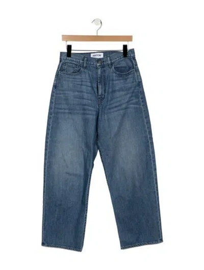 Pre-owned Partow High-rise Wide Leg Jeans In Blue