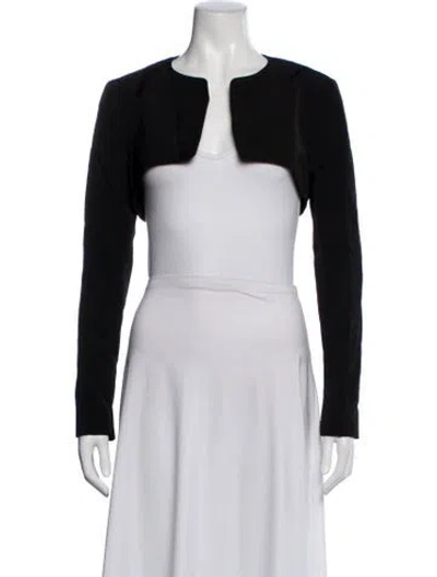 Pre-owned Partow Linen Bolero In Black