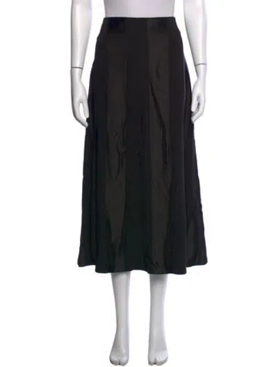 Pre-owned Partow Long Skirt In Black