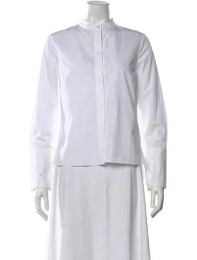 Pre-owned Partow Long Sleeve Top In White
