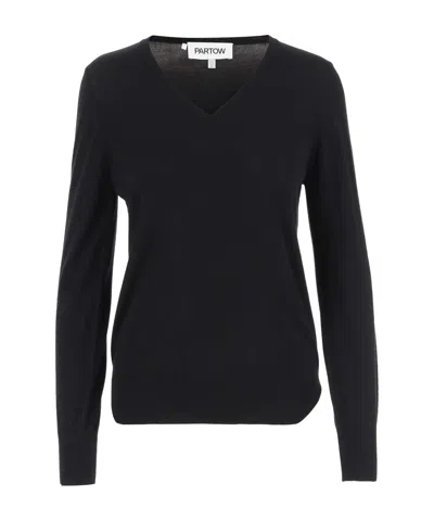 Partow Long-sleeved Sweater In Black