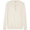 Partow Mallory Half Zip Sweater In Animal Print