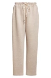 Partow Mott Linen Blend Drawstring Pants In Neutral