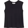 Partow Oliver Modal & Cashmere Tank In Black