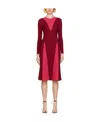 Partow Red Remy Mid-length Dress In Red