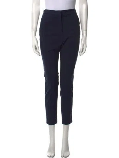 Pre-owned Partow Straight Leg Pants In Blue