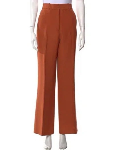 Pre-owned Partow Straight Leg Pants In Purple