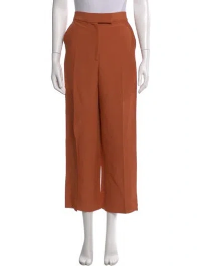 Pre-owned Partow Straight Leg Pants In Red
