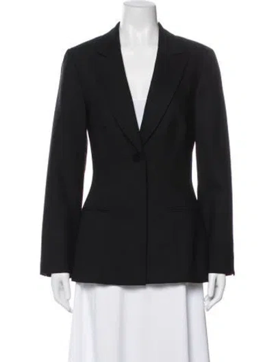 Pre-owned Partow Virgin Wool Blazer In Black