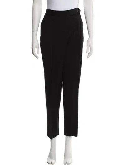 Pre-owned Partow Virgin Wool Straight Leg Pants In Gray