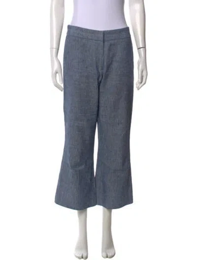 Pre-owned Partow Wide Leg Pants In Blue