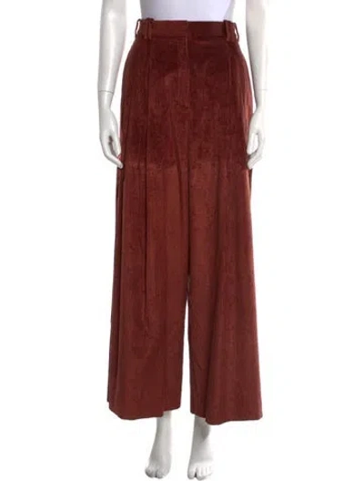 Pre-owned Partow Wide Leg Pants In Brown