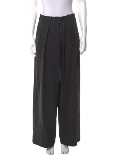 Pre-owned Partow Wide Leg Pants In Gray