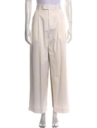 Pre-owned Partow Wide Leg Pants In Neutrals