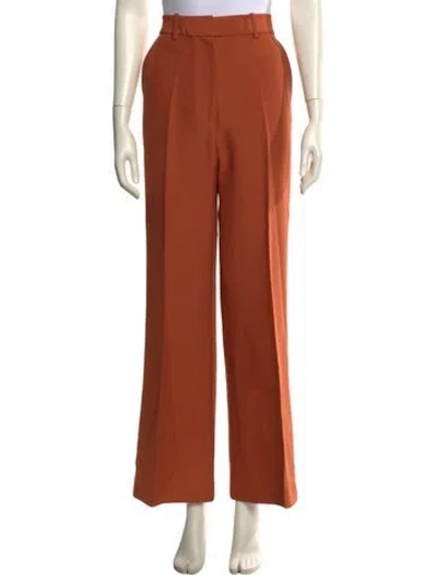 Pre-owned Partow Wide Leg Pants In Orange