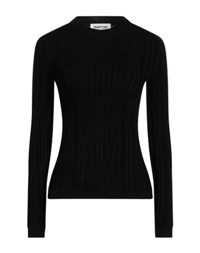 Partow Woman Sweater Black Size Xs Cotton, Viscose