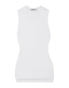 Partow Vera Ribbed-knit Tank In Off White