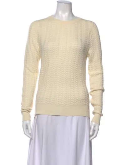 Pre-owned Partow Wool Patterned Sweater In Neutrals