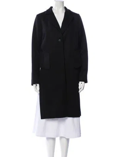 Pre-owned Partow Wool Peacoat In Black