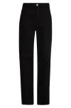 Partow Wyatt Straight Leg Jeans In Black