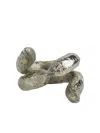 Parts Of Four 10kt White Gold And Sterling Silver Tatius Ring In Silver