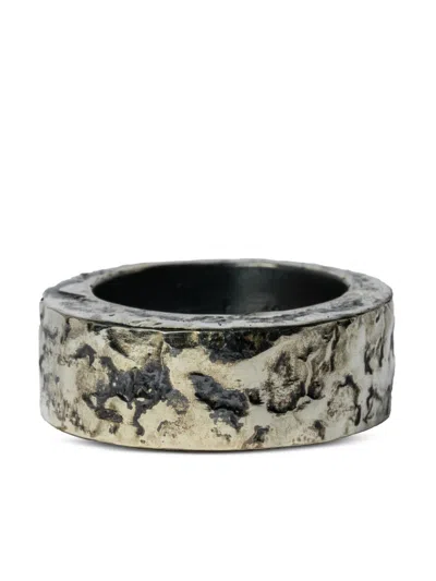 Parts Of Four 10kt White Gold Crescent Crevice Ring In Silver
