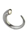 Parts Of Four 18k Yellow Gold And Sterling Silver Horn Bracelet In Metallic