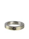 Parts Of Four 18k Yellow Gold Sistema Diamond Slab Ring In Burgundy