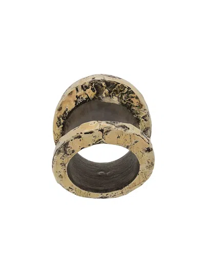 Parts Of Four 18kt Yellow Gold Chasm Ring V2