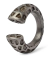 PARTS OF FOUR PARTS OF FOUR ACID-TREATED STERLING SILVER AND MEGA PAVÉ DIAMOND DRUID RING