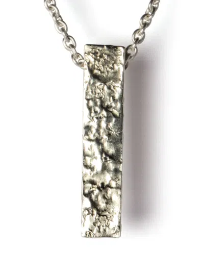 Parts Of Four Amulet Textured-finish Necklace In Silver