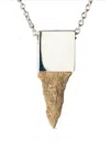 Parts Of Four Arrowhead Amulet Necklace In Silver