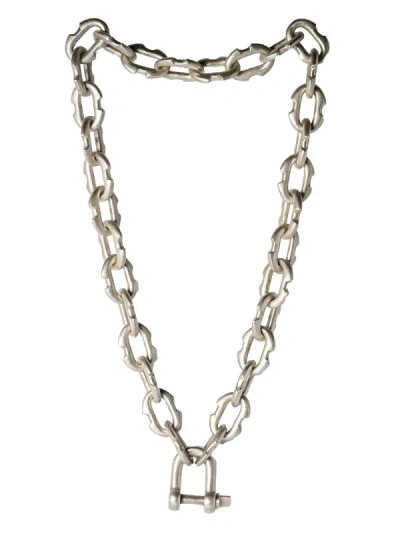 Parts Of Four Charm Chain Choker (45cm, Extra Small Deco Links, As) In Metallic
