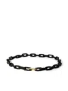 Parts Of Four Charm Chain Choker Necklace In Black