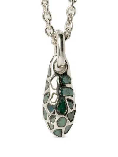 Parts Of Four Chrysalis Halskette Mit Blauem Diamanten In Silber