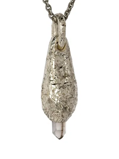 Parts Of Four Chrysalis Pendant Necklace In Silver