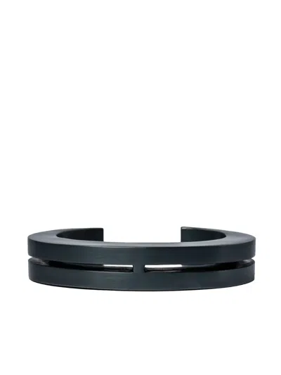 Parts Of Four Crescent Crevice Bracelet In Black