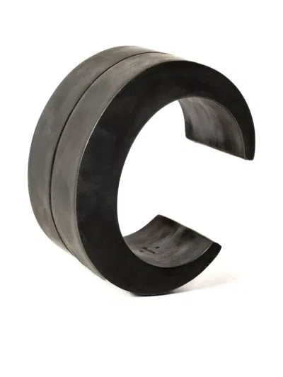 Parts Of Four Crescent Crevice V2 Cuff Bracelet In Black
