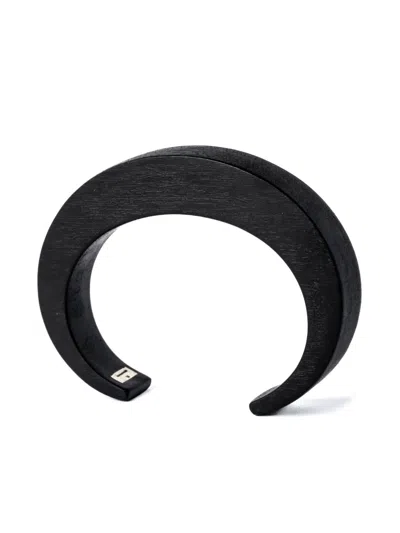 Parts Of Four Crescent Cuff Bracelet In Black