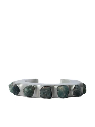 Parts Of Four Crescent Cuff Bracelet In Silver