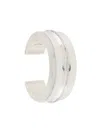 Parts Of Four Crescent Folded Bracelet In Silver