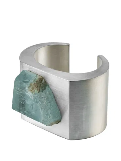 Parts Of Four Crescent Plane Aquamarine Bracelet In Multi
